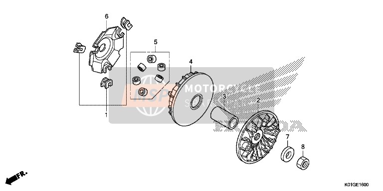 Honda SH125AS 2016 Guidare Viso 1 per un 2016 Honda SH125AS